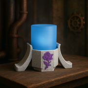 🟣🔵 Mystical Candle Holder – Purple & Blue Enchantment